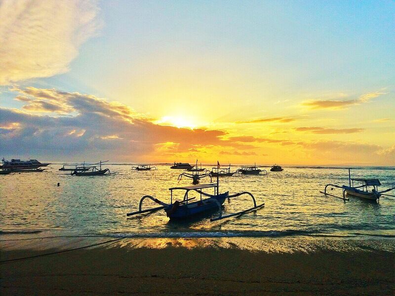 Morning in Sanur Beach, Bali